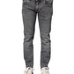 Dolce & Gabbana Gray Cotton Skinny Men Denim Jeans