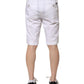 Dolce & Gabbana White Cotton Stretch Men Denim Bermuda Shorts