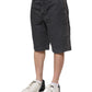 Dolce & Gabbana Dark Gray Cotton Stretch Denim Bermuda Shorts