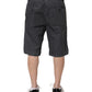 Dolce & Gabbana Dark Gray Cotton Stretch Denim Bermuda Shorts