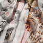 Dolce & Gabbana Multicolor Animal Print Silk Ascot Maxi Dress
