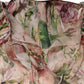 Dolce & Gabbana Pink Floral Print Tiered Long Maxi Dress
