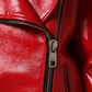 Dolce & Gabbana Red Lambskin Full Zipper Jacket