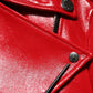 Dolce & Gabbana Red Lambskin Full Zipper Jacket