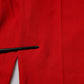 Dolce & Gabbana Red Wool Mid Waisted Tapered Pants