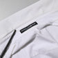 Dolce & Gabbana White Cotton Collared Long Sleeves Top Shirt