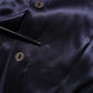 Dolce & Gabbana Dark Purple Silk Ascot Collared Blouse Top