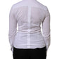 Dolce & Gabbana White Cotton Collared Long Sleeves Top Shirt