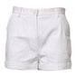 Dolce & Gabbana White Cotton Mid Waist Women Bermuda Shorts