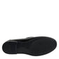 Dolce & Gabbana Black Leather Slip On Loafers Dress Shoes