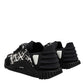 Dolce & Gabbana Black Logo Lace Up Low Top NS1 Sneakers Shoes