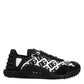 Dolce & Gabbana Black Logo Lace Up Low Top NS1 Sneakers Shoes