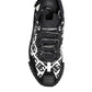 Dolce & Gabbana Black Logo Lace Up Low Top NS1 Sneakers Shoes