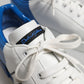Dolce & Gabbana White Blue Low Top Leather Sneakers Shoes