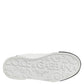 Dolce & Gabbana White Black Logo Leather Lace Up Sneakers Shoes