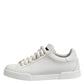 Dolce & Gabbana White Logo Lace Up Low Top Men Sneakers Shoes