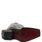 Dolce & Gabbana Black Calfskin Leather Logo High Boots Shoes