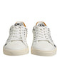 Dolce & Gabbana White Leather MILANO Low Top Sneakers Shoes