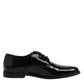 Dolce & Gabbana Black Patent Leather Derby Formal Dress Shoes