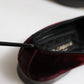 Dolce & Gabbana Red Velvet Men Slip On Loafers Dress Shoes