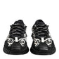 Dolce & Gabbana Black Logo Lace Up Low Top NS1 Sneakers Shoes