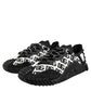 Dolce & Gabbana Black Logo Lace Up Low Top NS1 Sneakers Shoes