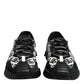 Dolce & Gabbana Black Logo Lace Up Low Top NS1 Sneakers Shoes
