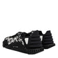Dolce & Gabbana Black Logo Lace Up Low Top NS1 Sneakers Shoes