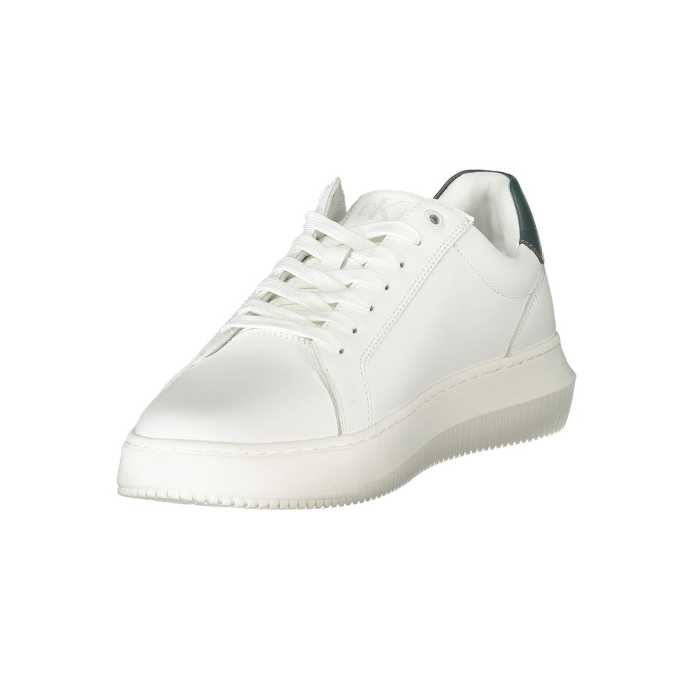 Calvin Klein White Polyester Sneaker