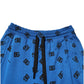 Dolce & Gabbana Blue Logo Print Jogger Men Sweatpants Pants