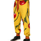 Dolce & Gabbana Yellow Cherry Print Jogger Sweatpants Pants