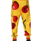 Dolce & Gabbana Yellow Cherry Print Jogger Sweatpants Pants