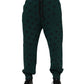 Dolce & Gabbana Green Logo Print Jogger Men Sweatpants Pants