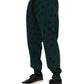 Dolce & Gabbana Green Logo Print Jogger Men Sweatpants Pants