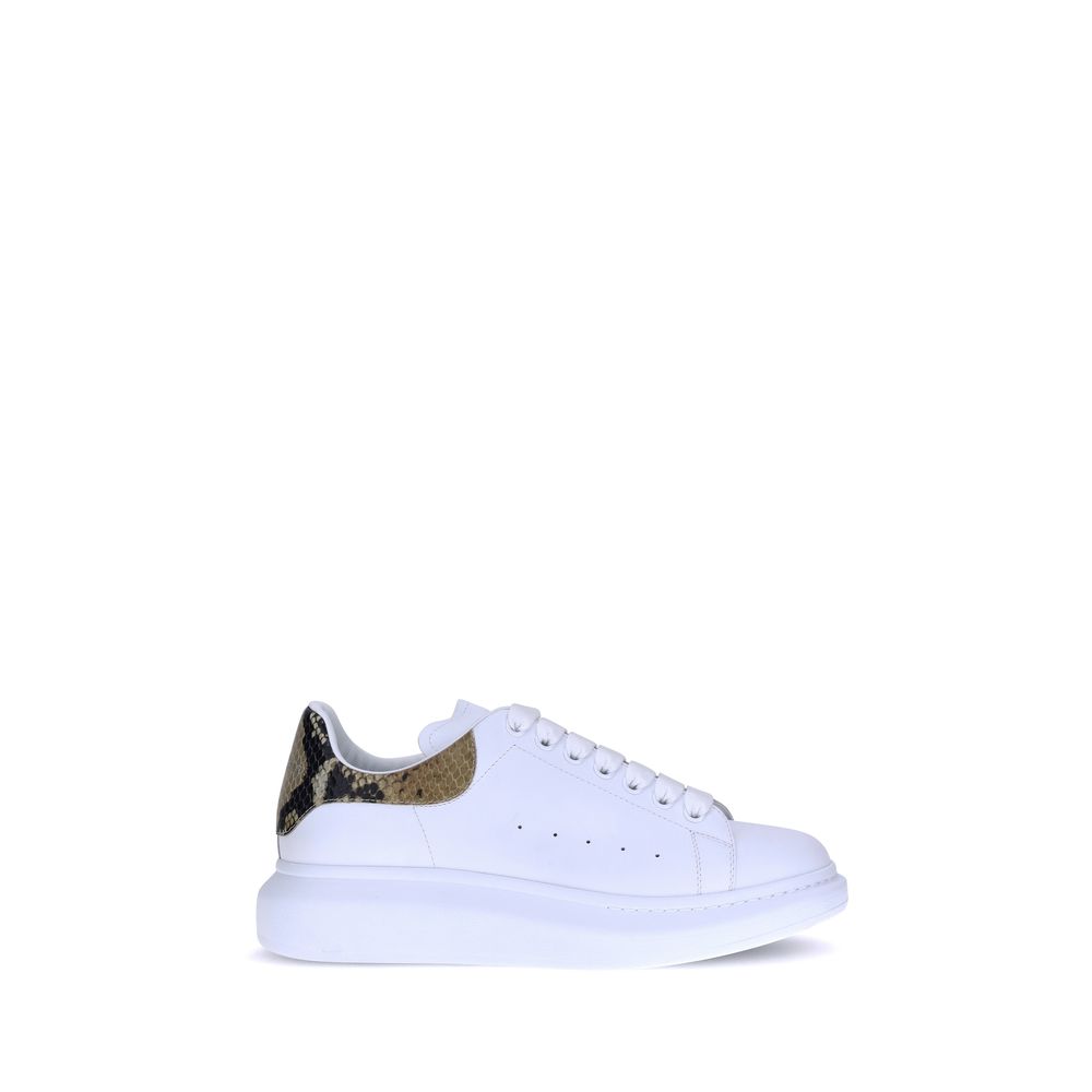 Alexander McQueen White Calf Leather Bos Taurus Platform Sneakers
