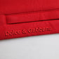 Dolce & Gabbana Red Cotton Logo Jogger Men Sweatpants Pants
