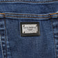Dolce & Gabbana Blue Cotton Logo Skinny Denim Jeans