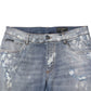 Dolce & Gabbana Blue Cotton Tattered Slim Fit Men Denim Jeans