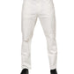 Dolce & Gabbana White Cotton Loose Men Denim Jeans
