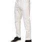Dolce & Gabbana White Cotton Loose Men Denim Jeans