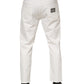 Dolce & Gabbana White Cotton Loose Men Denim Jeans