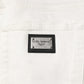 Dolce & Gabbana White Cotton Logo Plaque Slim Fit Denim Jeans