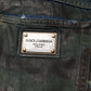 Dolce & Gabbana Blue Cotton Camouflage Denim Jeans