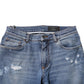 Dolce & Gabbana Blue Cotton Logo Plaque COMFORT Denim Jeans