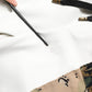Dolce & Gabbana White Patchwork Mens Jogger Pants