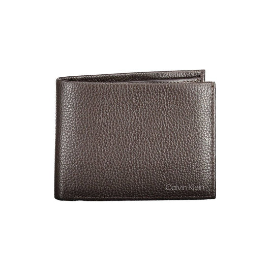 Calvin Klein Brown Leather Wallet Mens Wallet