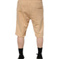 Dolce & Gabbana Yellow Cotton Men Bermuda Sweatshorts Shorts