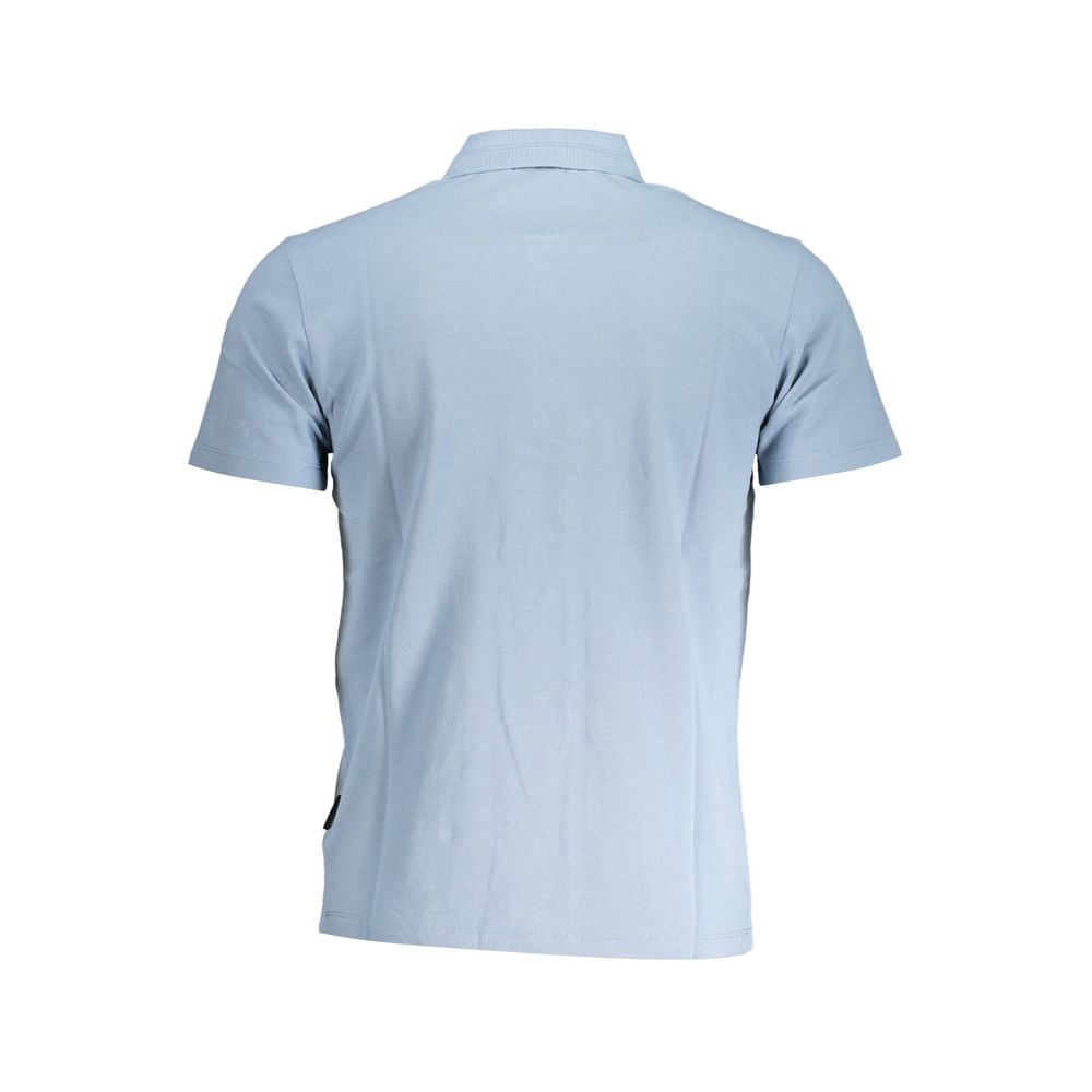 Napapijri Blue Cotton Polo Shirt Mens T-Shirt