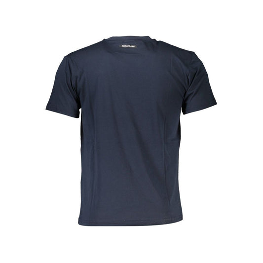 Cavalli Class Blue Cotton Men T-Shirt