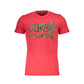 Cavalli Class Rosso Cotton Mens T-Shirt